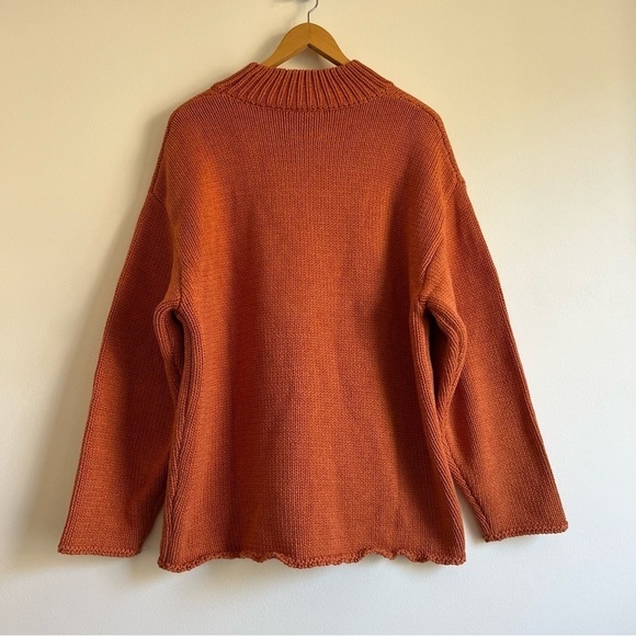 The Lullaby Club Sarah Chunky Knit Shorts + Jumper in Burnt Orange - Picture 9 of 16